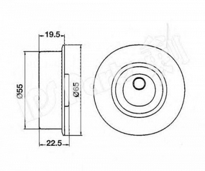 IPS PARTS itb6514 -  Устройство для натяжения ремня, ремень ГРМ